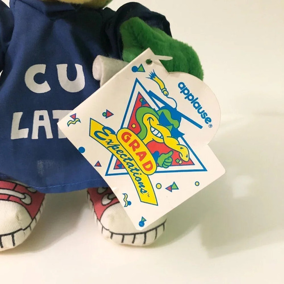 Vtg See You C U Later Alligator Graduation Plush Applause Doll 8 Inch Tall - Picture 2 of 16